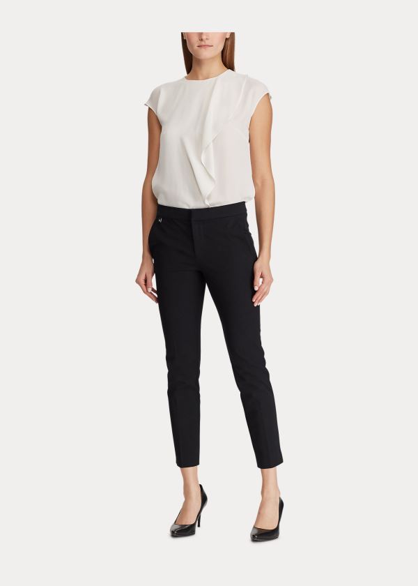 Ralph Lauren Stretch Cotton Skinny Bukser Dame Danmark (VOAHD6180)